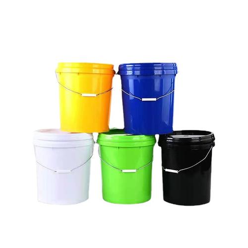 2万个工厂批发18升圆形塑料桶 外盖涂料肥料化工桶食品级pp塑料包装桶